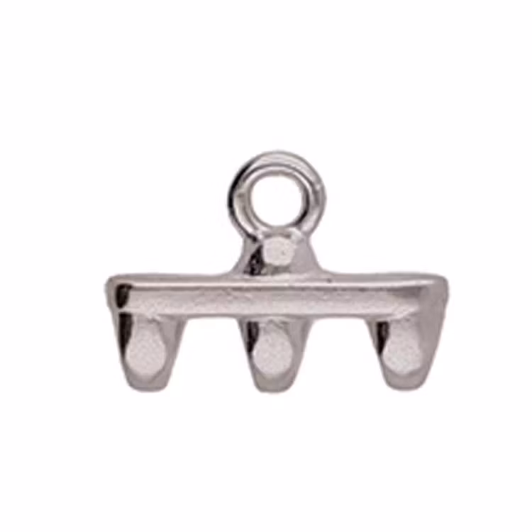 Cymbal Rozos III Silverpläterad 11,5x8,3mm 2 st