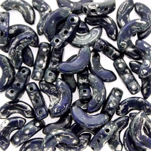 Opaque Dark Blue Patina Silver Arcos 5g