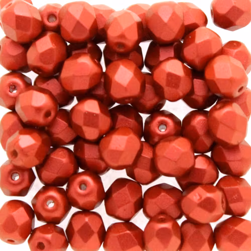 Lava Red Fire Polish 6mm 50st