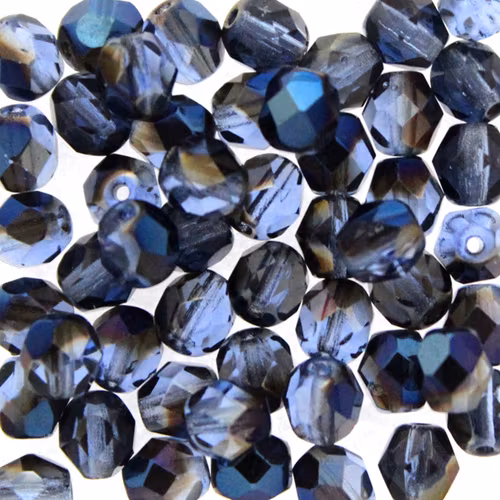 Sapphire Azuro Fire Polish 6mm 50st