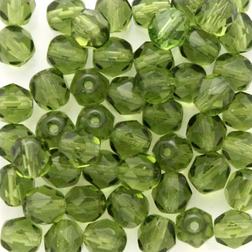 Dark Olivine Fire Polish 6mm 50st