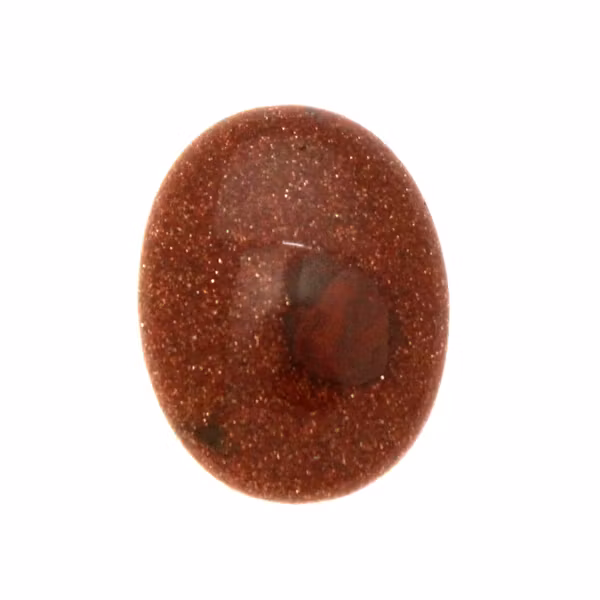 Röd Guldsten Oval Cabochon 24x19mm 1st