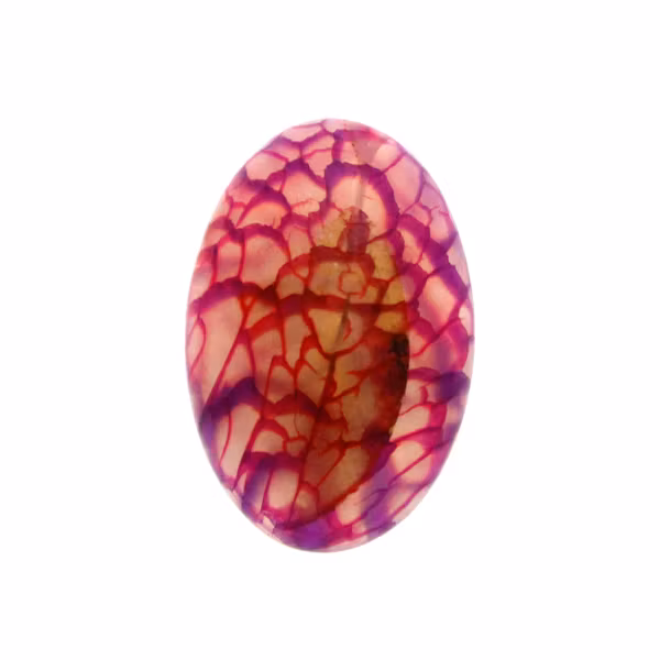Spindelnätsagat Lila Oval Cabochon 30x20mm 1st
