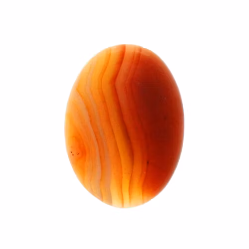 Orange Randig Agat Oval Cabochon 30x22mm 1st