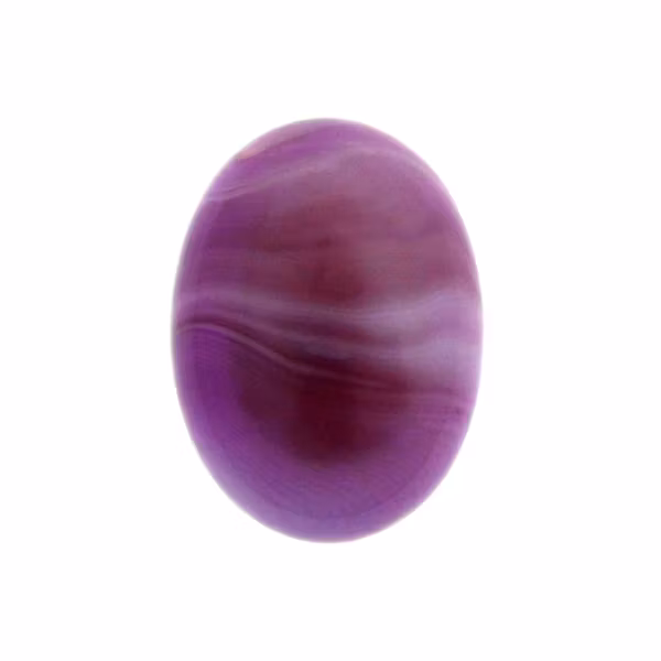 Lila Randig Agat Oval Cabochon 30x22mm 1st