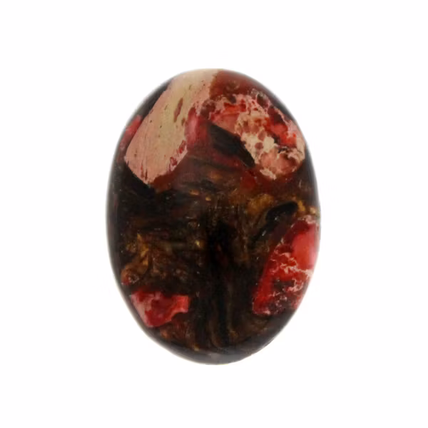 Regalite Röd Oval Cabochon 30x22mm 1st