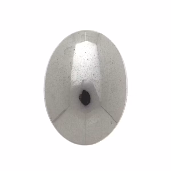 Hematite Silver Oval Cabochon 30x22mm 1st