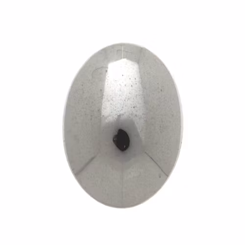 Hematite Silver Oval Cabochon 30x22mm 1st