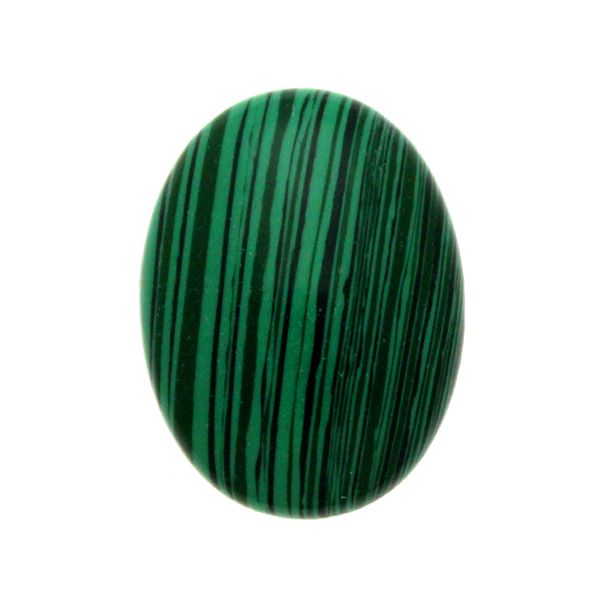 Syntetisk Malakit Oval Cabochon 40x30mm 1st