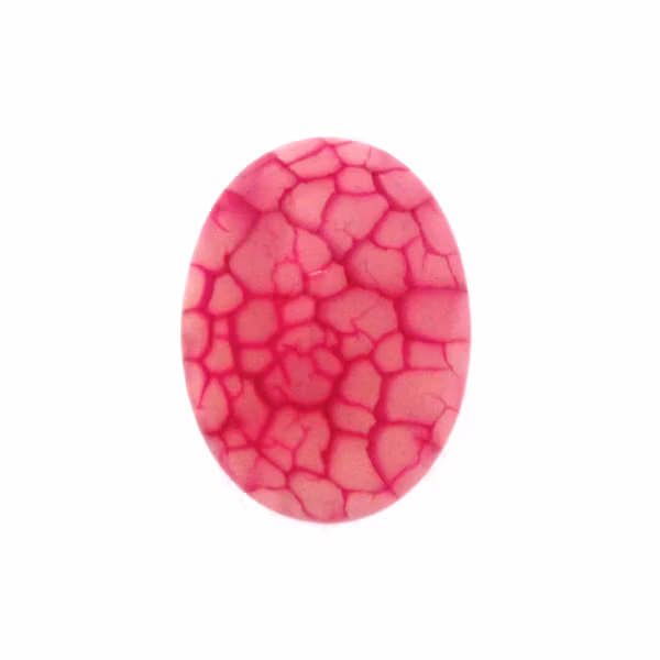 Spindelnätsagat Rosa Oval Cabochon 20x15mm 1st