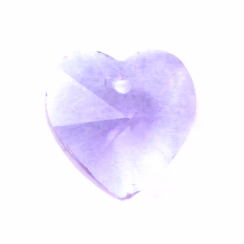 Violet Hjärta Glas 10x10mm 1st