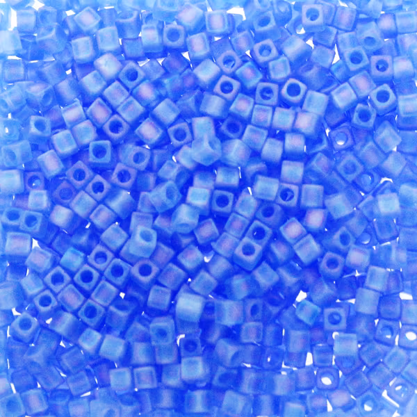 Matte Transparent Sapphire AB SB18-150FR Miyuki 1,8mm Cube 10g
