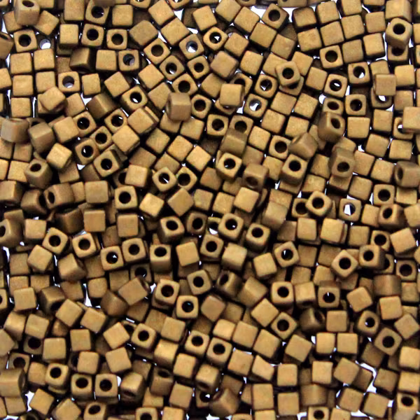 Matte Metallic Dark Bronze SB18-2006 Miyuki 1,8mm Cube 10g