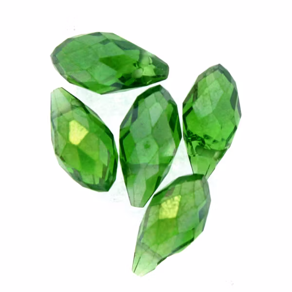 Green AB Droppe Glas 12x6mm 1st