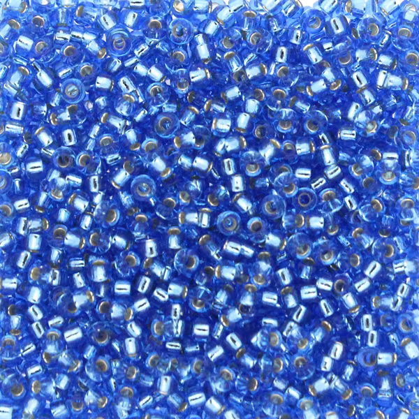 Silverlined Sapphire 15-0019 Miyuki Seedbeads 15/0 5g