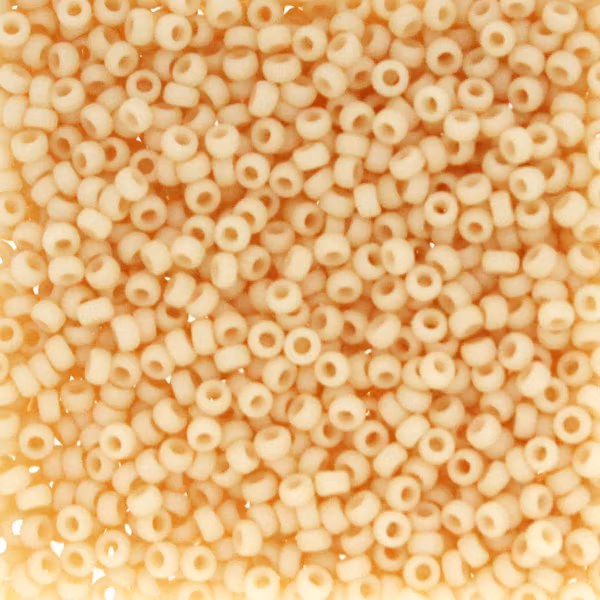 Matte Dark Cream 15-2022 Miyuki Seedbeads 15/0 5g