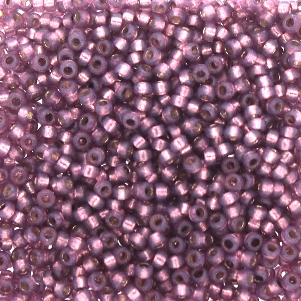 Duracoat Silverlined Dyed Dark Lilac 15-4248 Miyuki Seedbeads 15/0 5g