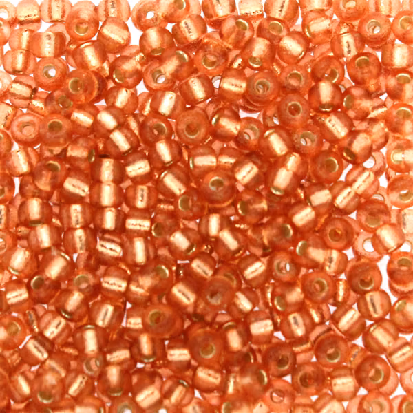 Duracoat Silverlined Dyed Rose Copper 8-4262 Miyuki Seedbeads 8/0 10g
