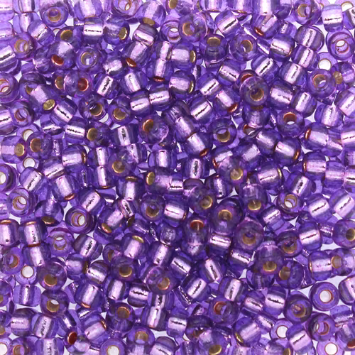 Duracoat Silverlined Dyed Lavender 8-4278 Miyuki Seedbeads 8/0 10g