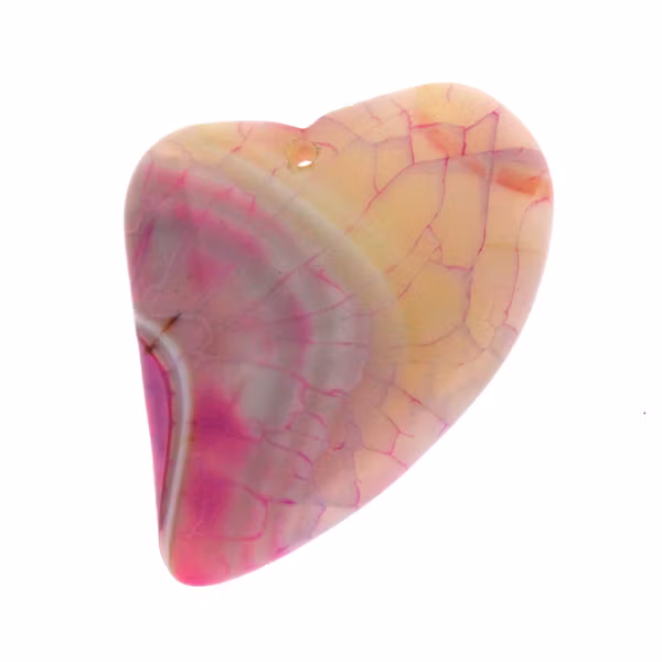 DFDPB Hänge 09 Hjärta Agat 49x36mm 1st