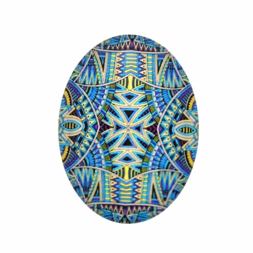 Geometriska Former 4 Cabochon 40x30mm 1st