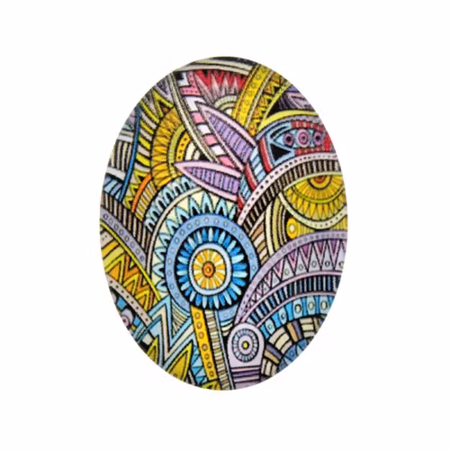 Geometriska Former 10 Cabochon 40x30mm 1st