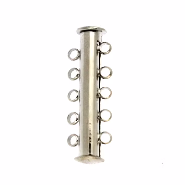 Tublås Öglor 5-radigt Silverfärgad 30mm 1st