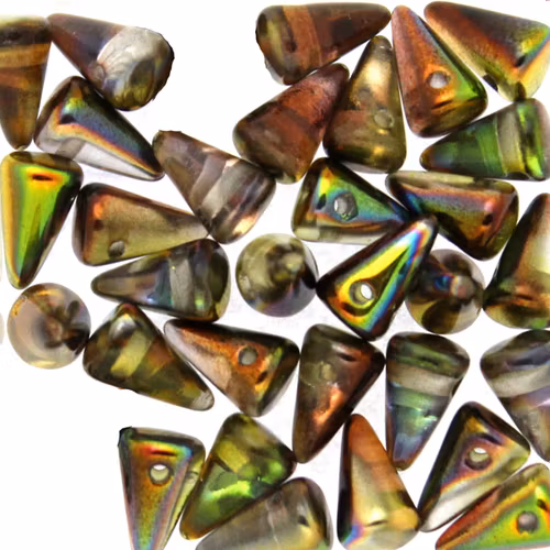 Crystal Magic Green Spikes 5x8mm 5g