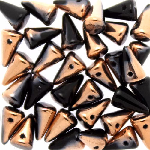 Jet Capri Gold Spikes 5x8mm 5g