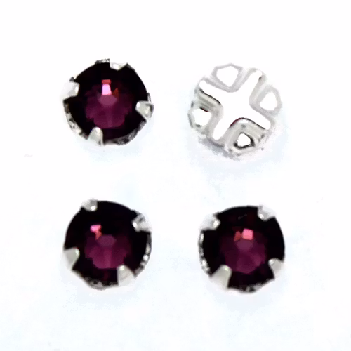 Amethyst Swarovski Rose Montées ss30 53103 4st