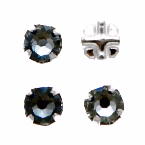 Crystal Blue Shade Swarovski Rose Montées ss30 53103 4st