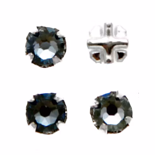 Crystal Blue Shade Swarovski Rose Montées ss30 53103 4st