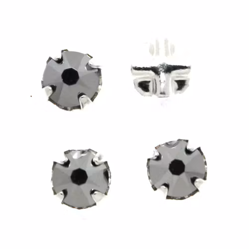 Crystal Light Chrome Swarovski Rose Montées ss30 53103 4st