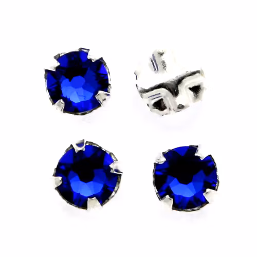 Majestic Blue Swarovski Rose Montées ss30 53103 4st