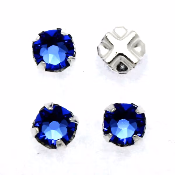 Sapphire Swarovski Rose Montées ss30 53103 4st