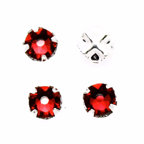 Scarlet Swarovski Rose Montées ss30 53103 4st