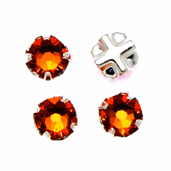 Tangerine Swarovski Rose Montées ss30 53103 4st