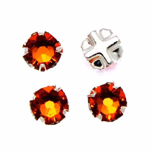 Tangerine Swarovski Rose Montées ss30 53103 4st