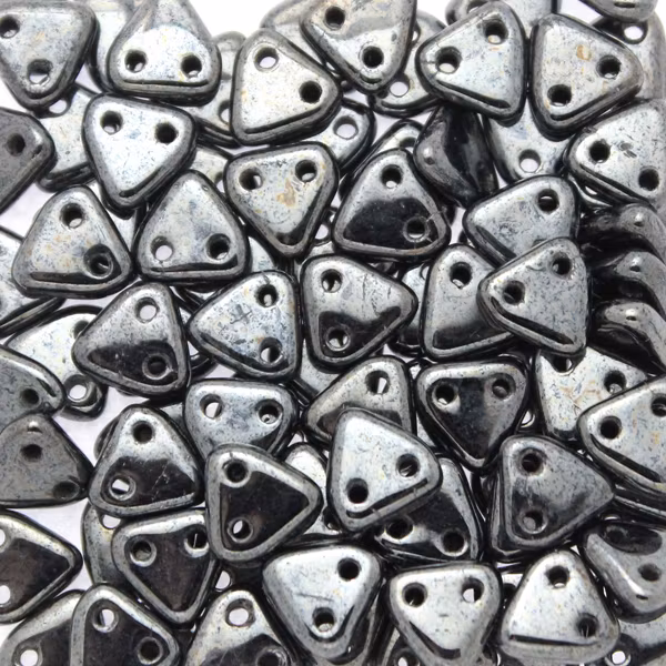 Hematite CzechMates Triangle 10g