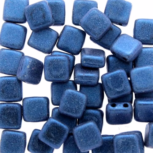 Metallic Suede Blue Tile 10g