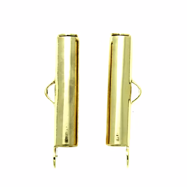 Slide Tube Guldpläterad 20mm 2st