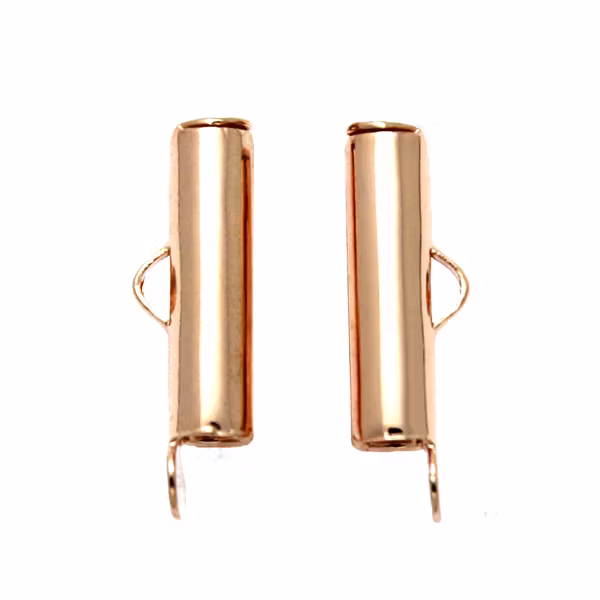 Slide Tube Roseguldfärgad 15mm 2st