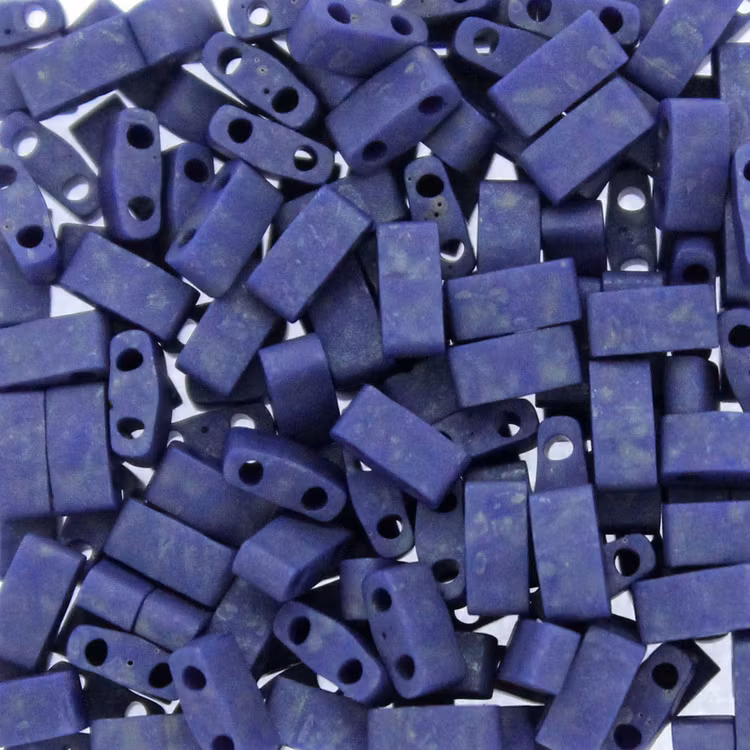 Matte Opaque Cobalt Luster HTL2075 Miyuki Half Tila 5g