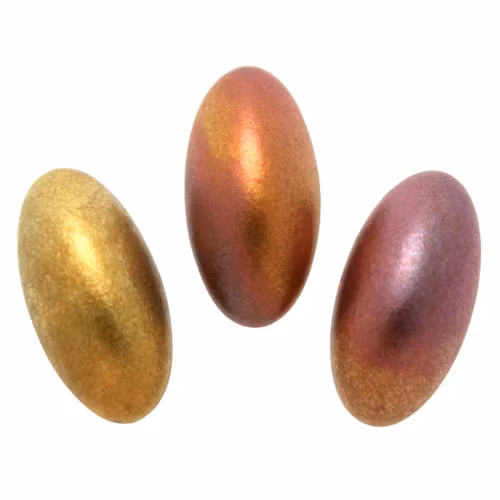 Gold Metallic Iris Athos Par Puca 20x10x6mm 1st