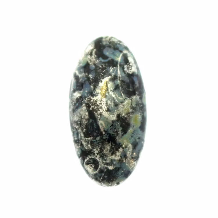 Jet Patina Silver Athos Par Puca 20x10x6mm 1st