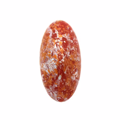 Opaque Red Tweedy Copper Athos Par Puca 20x10x6mm 1st