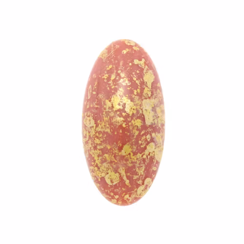 Opaque Rose Gold Splash Athos Par Puca 20x10x6mm 1st