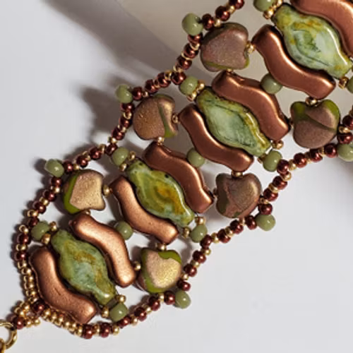 Better Together Armband PDF 1pkt Ginko/Bridge/Navette Beads