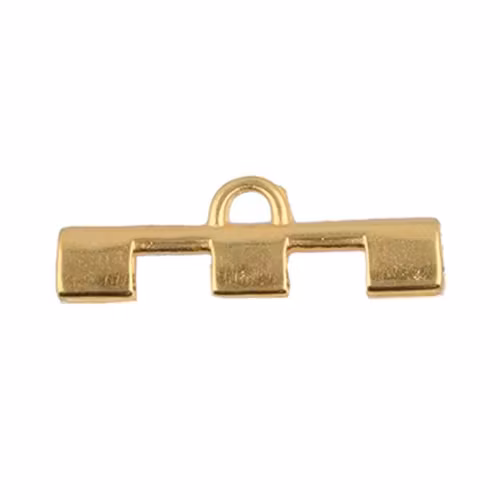 Cymbal Soros III Guldpläterad 26x8mm 2 st