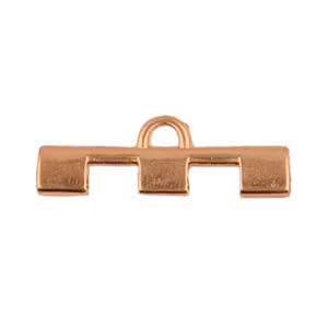 Cymbal Soros III Rosépläterad 26x8mm 2 st